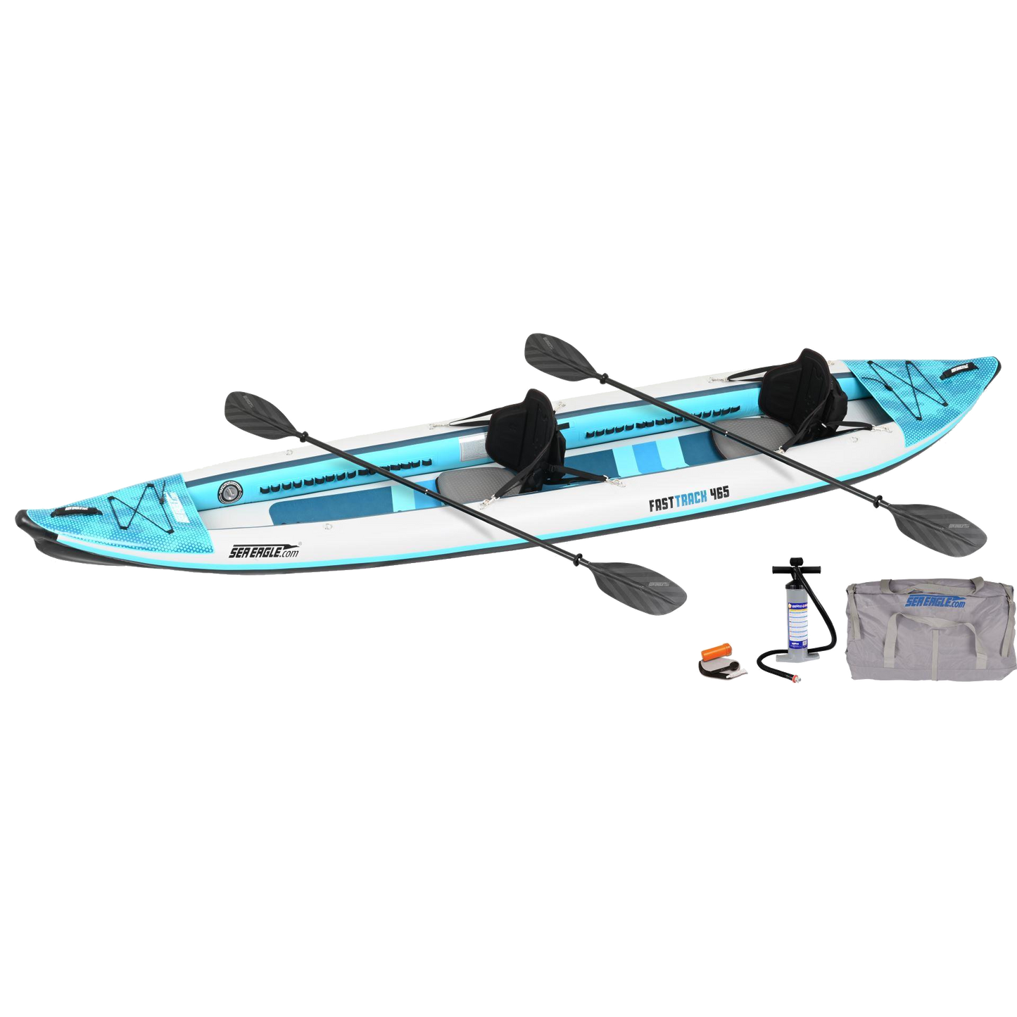 Sea Eagle 465ft FastTrack V-Bottom Inflatable Kayak Pro 2 Person Package