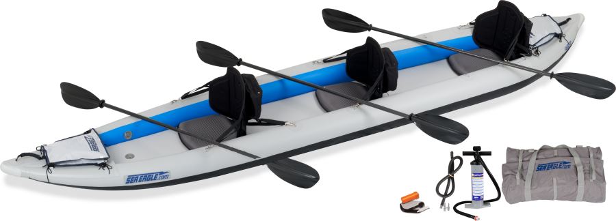 465ft FastTrack Inflatable Kayak Pro Carbon Package side view