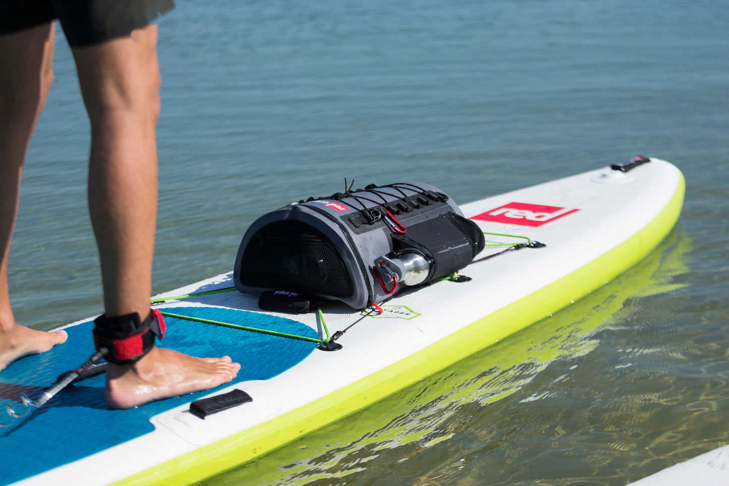 Red Original Deck Dry Bag on board