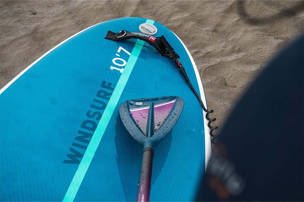 Red Hybrid Tough 3PC Adjustable SUP Paddle (Purple)