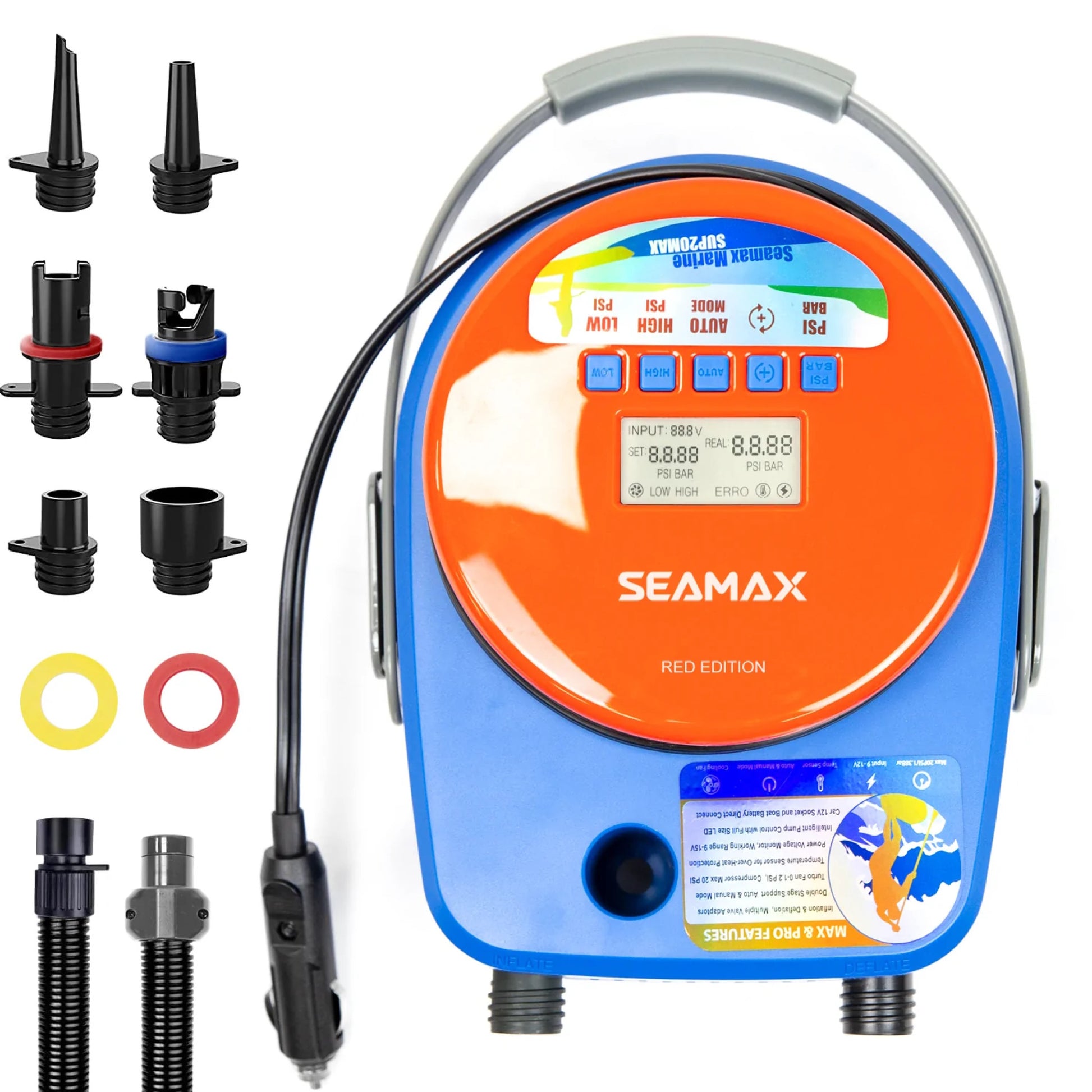 Seamax SUP 20Max Double Stage 20PSI Electric Air Pump