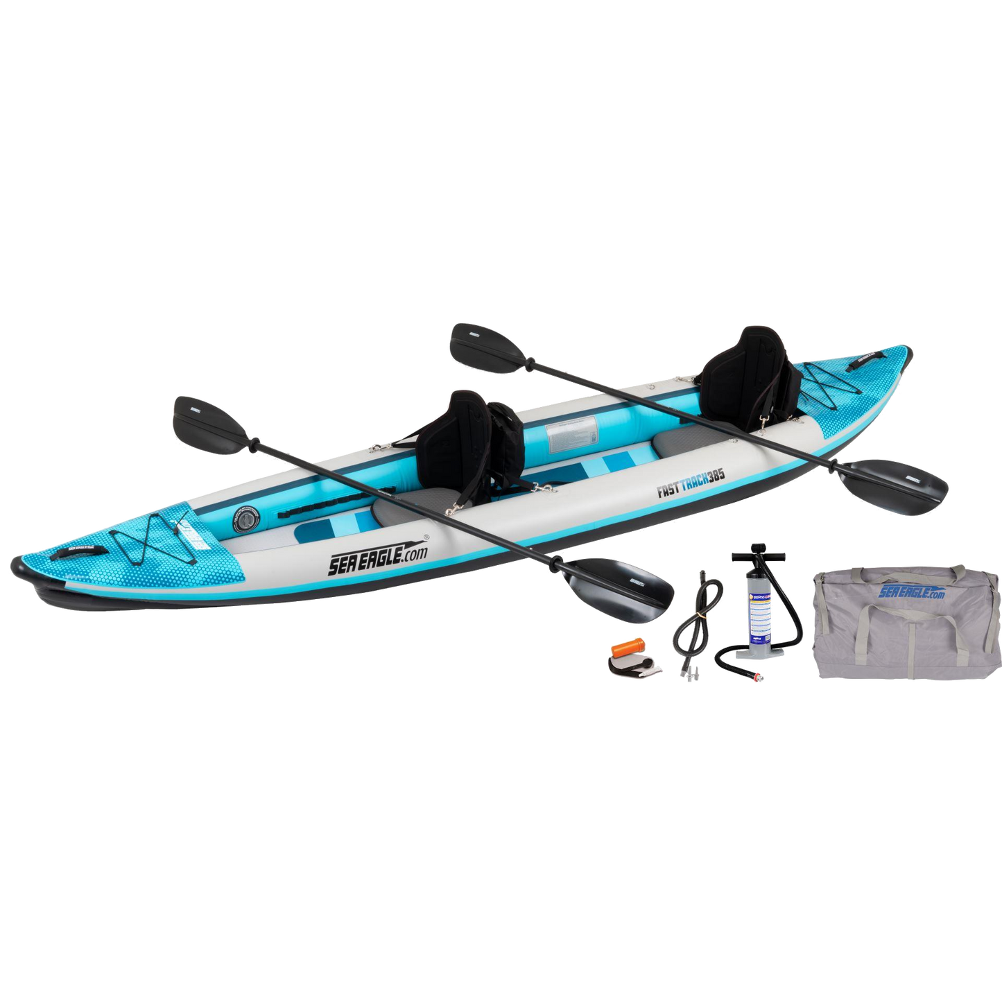 Sea Eagle 385ft FastTrack V-bottom Inflatable Kayak Pro Carbon Package