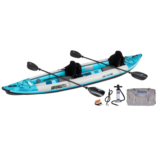 Sea Eagle 385ft FastTrack V-bottom Inflatable Kayak Pro Carbon Package