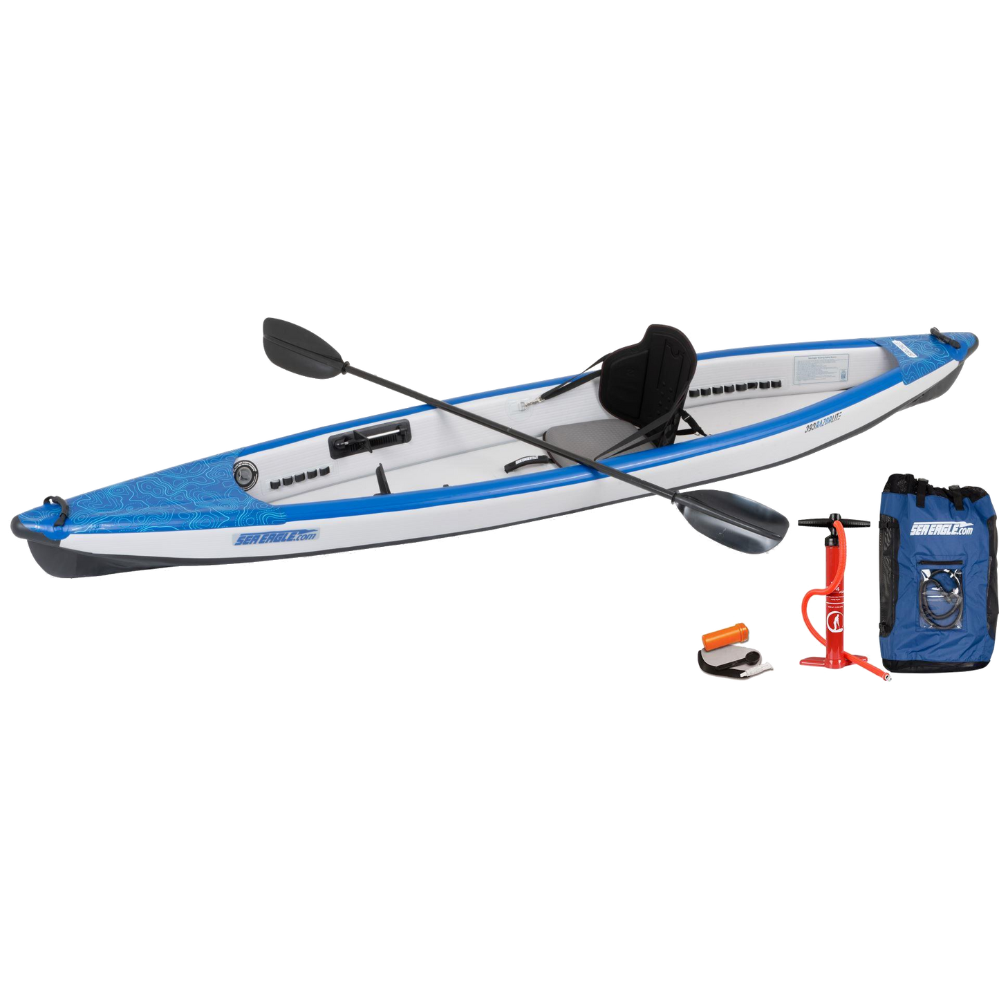 Sea Eagle Razorlite 393rl Inflatable Kayak Pro Carbon Solo Package