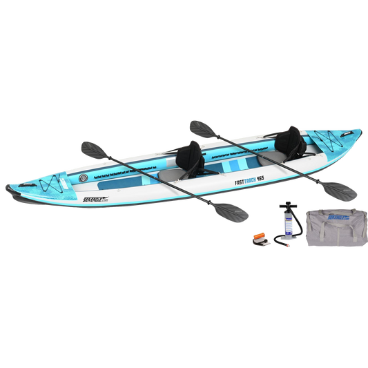 Sea Eagle 465ft FastTrack V-Bottom Inflatable Kayak Pro 2 Person Package