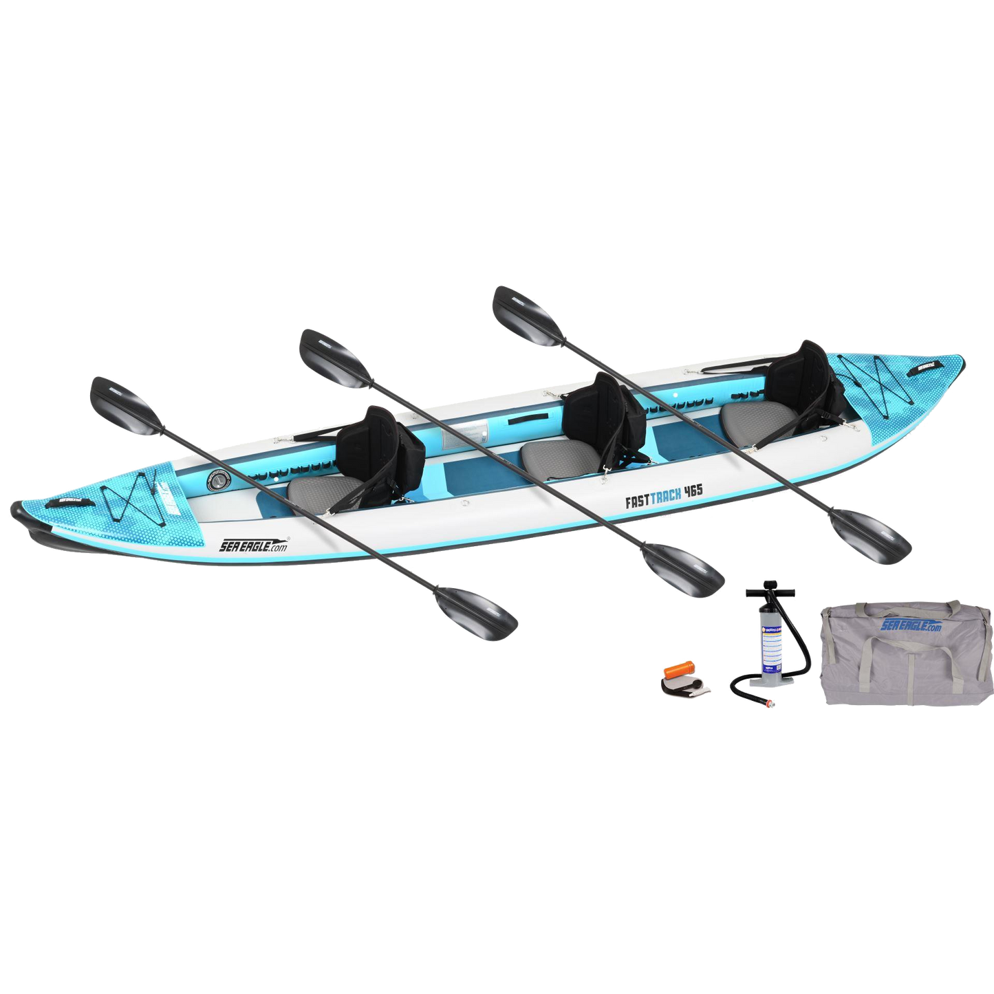 Sea Eagle 465ft FastTrack V-Bottom Inflatable Kayak Pro Carbon Package