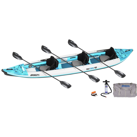 Sea Eagle 465ft FastTrack V-Bottom Inflatable Kayak Pro Carbon Package