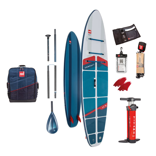 2023 Red Paddle Co 11'0" Compact Inflatable SUP Package