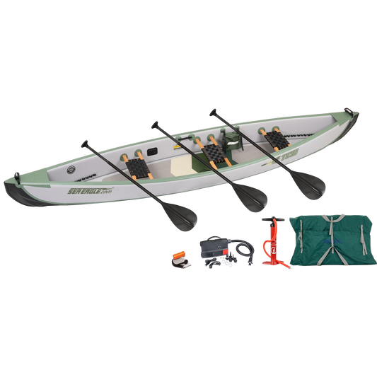 Sea Eagle TC16 Canoe Electric Pump 3 Person