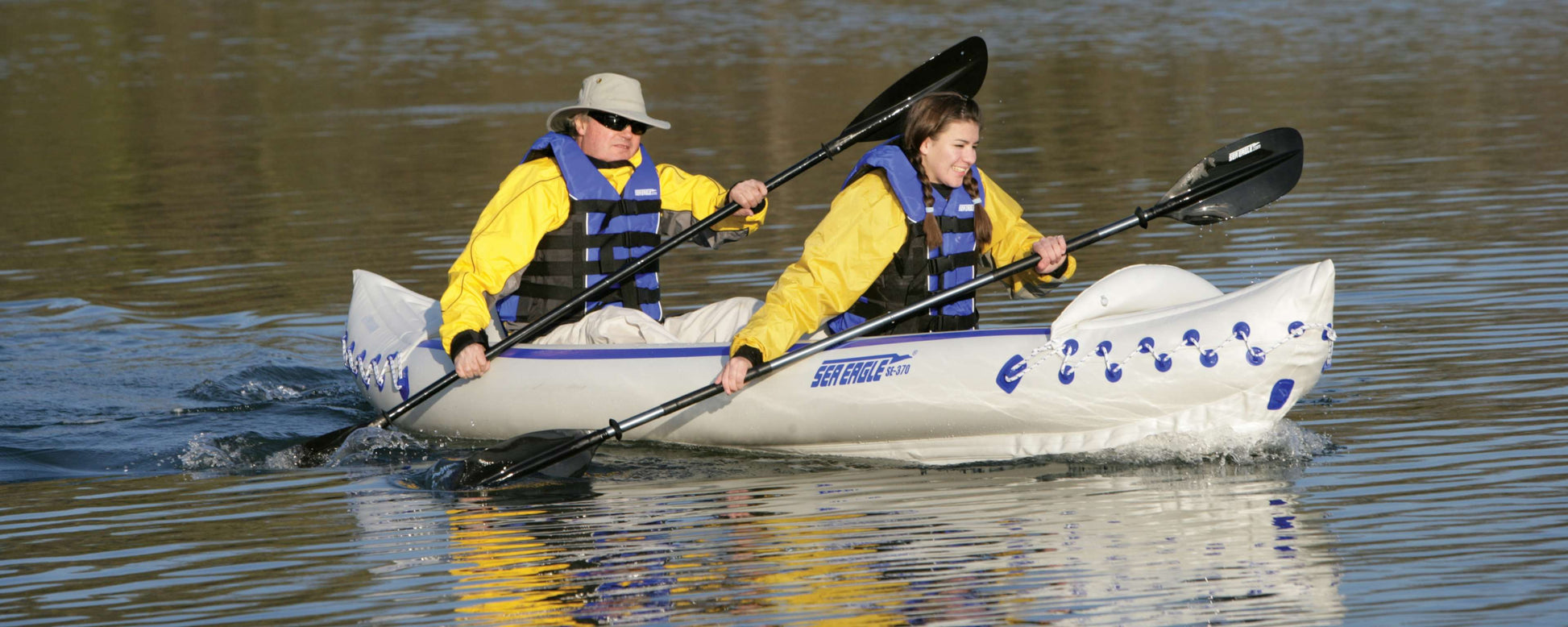 Sea Eagle 370 - very yellow jackets