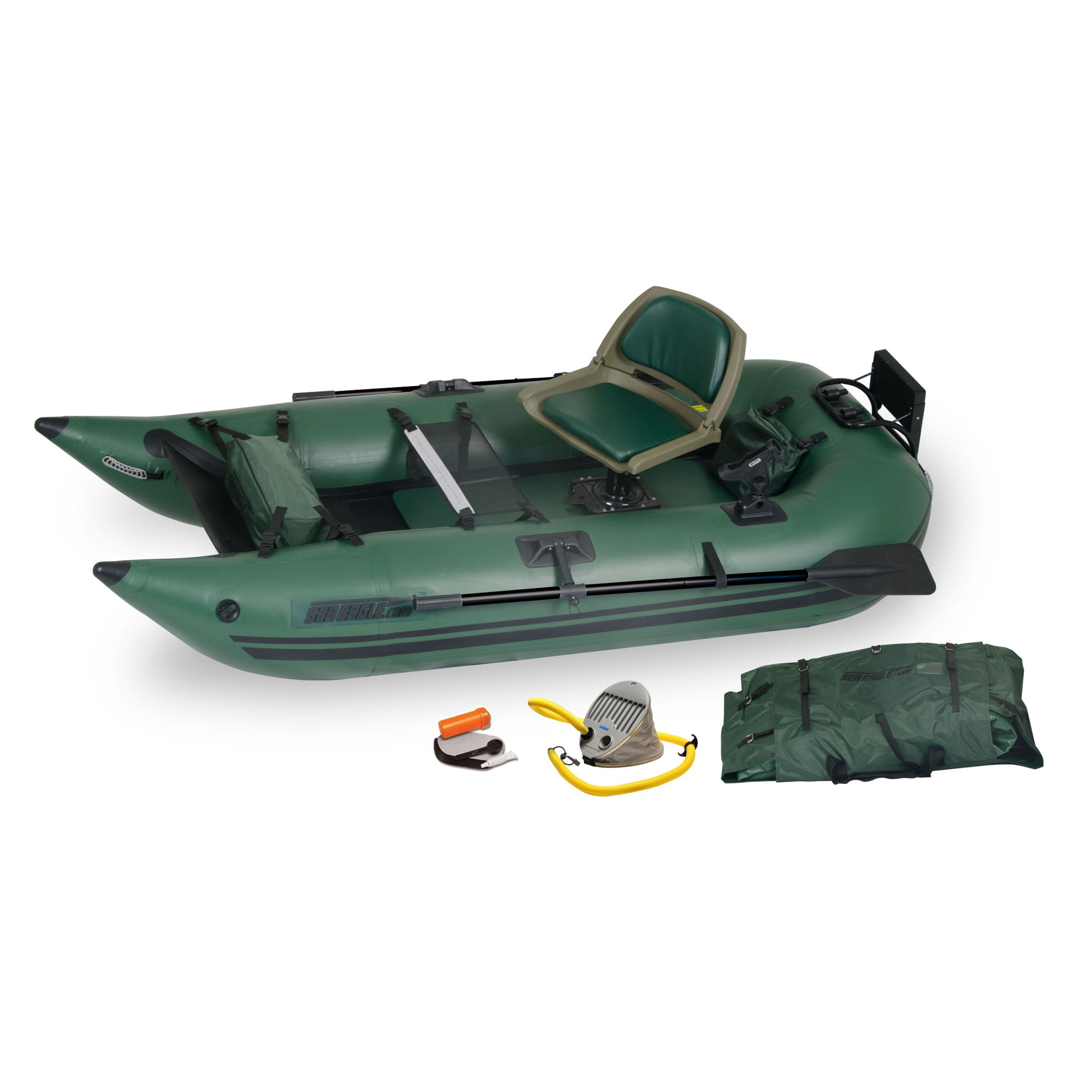 Sea Eagle 285 Frameless Pontoon Boat Pro Package – Red River Paddle Inc