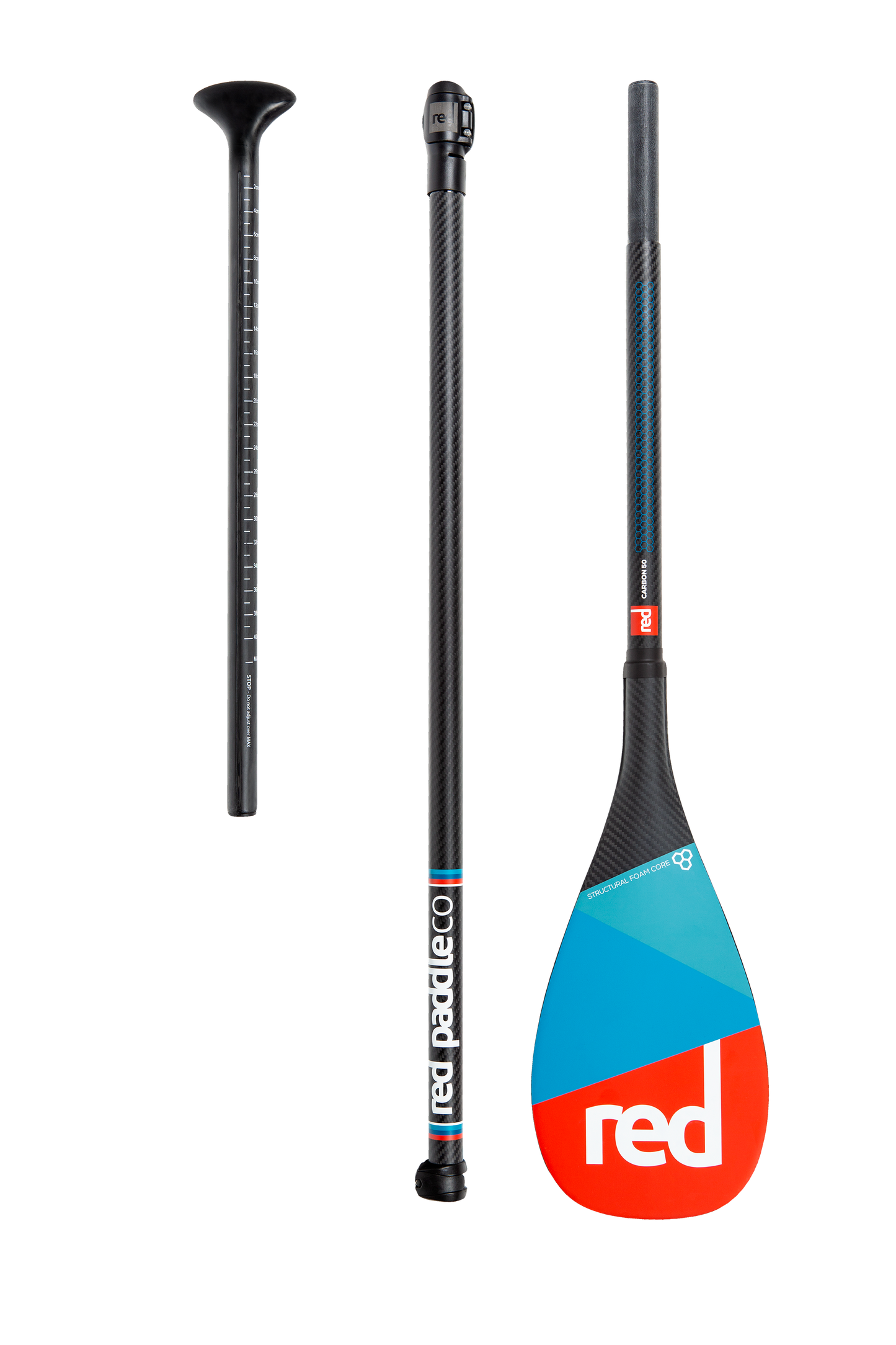 Red Paddle Co Carbon 50 3PC Adjustable SUP Paddle