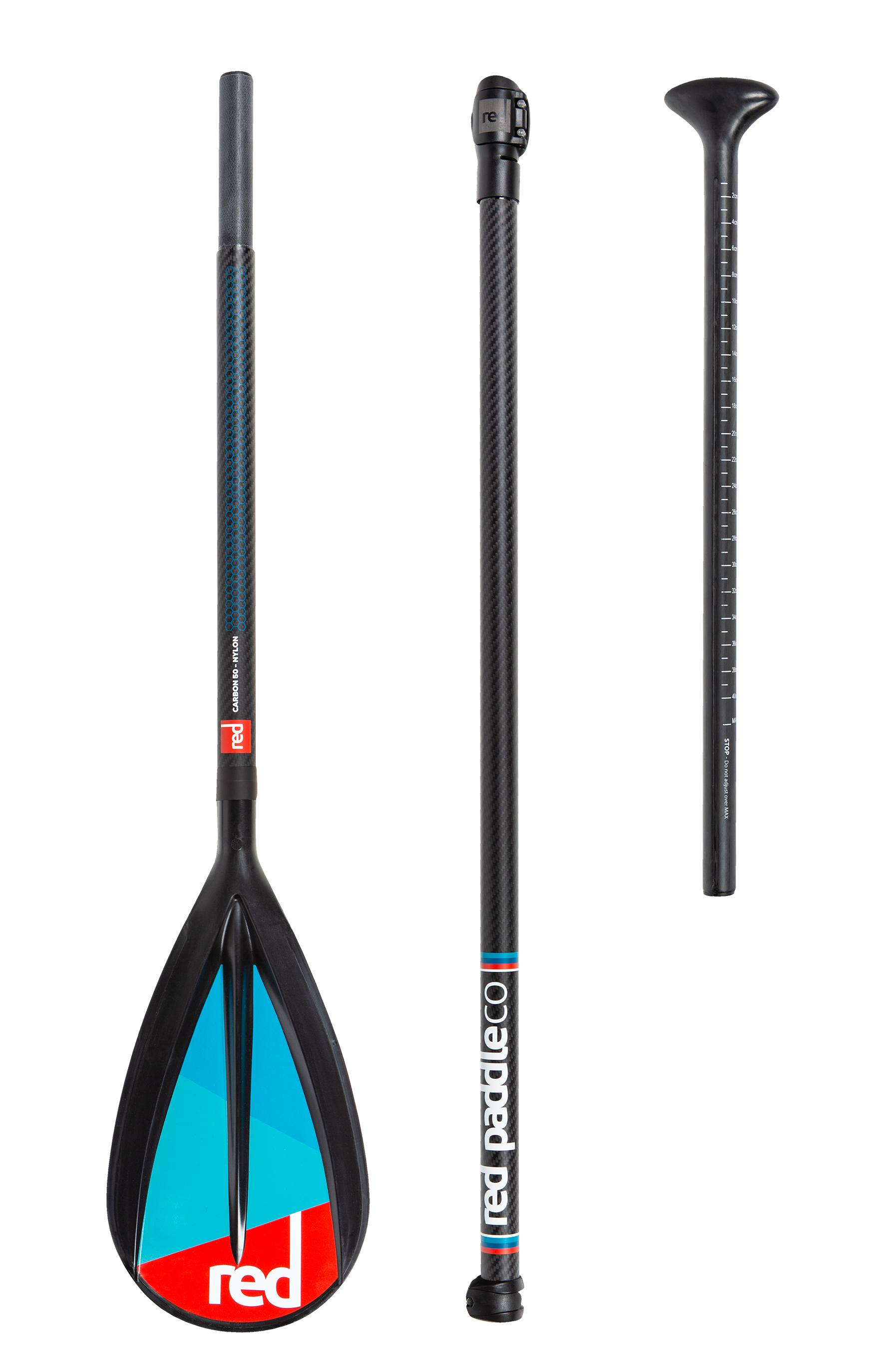 2019 Red Paddle Co Carbon 50 Nylon 3PC Adjustable SUP Paddle