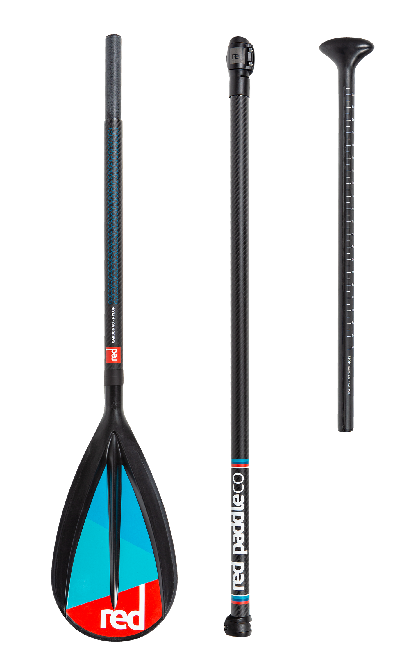 2019 Red Paddle Co Carbon 50 Nylon 3PC Adjustable SUP Paddle