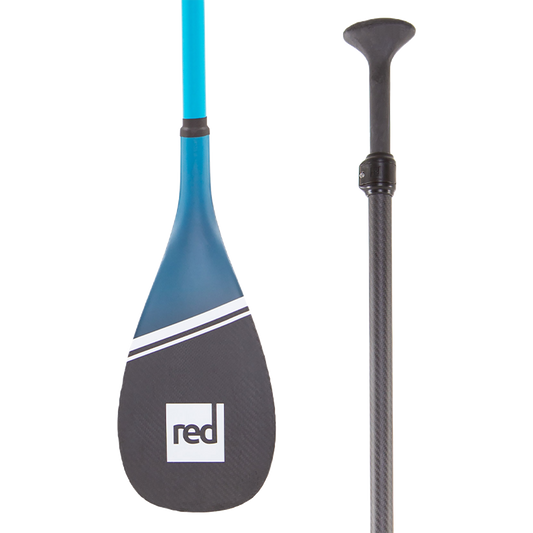 Red Hybrid 3PC Adjustable SUP Paddle (Blue)