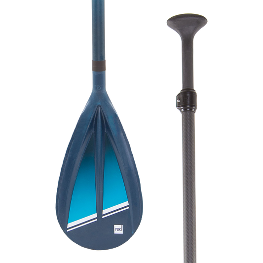 Red Hybrid Tough 3PC Adjustable SUP Paddle (Blue)