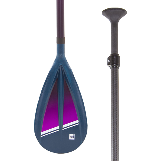 Red Hybrid Tough 3PC Adjustable SUP Paddle (Purple)